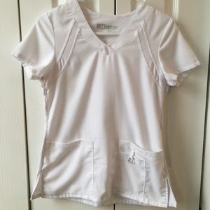 Grey’s Anatomy white scrub top XS